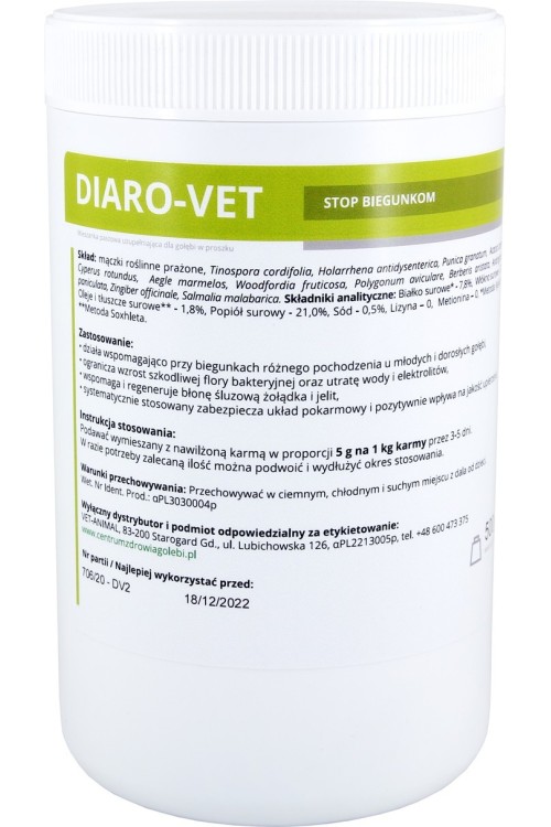 Diaro-Vet 500g - stop biegunkom