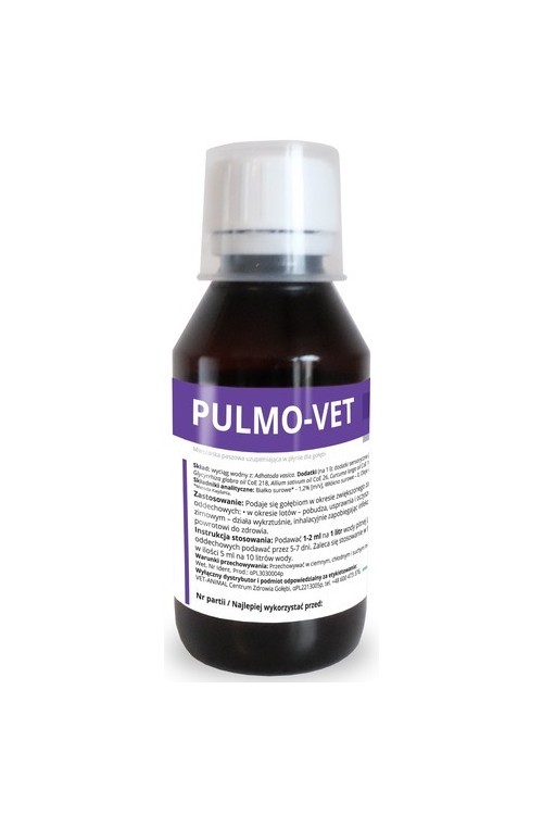 Pulmo-Vet 125ml - wspiera drogi oddechowe