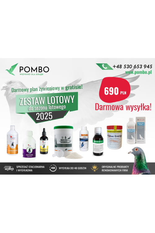 Pakiet Lotowy 2025 dla Gołębi – Cena 700 zł + Darmowa Wysyłka